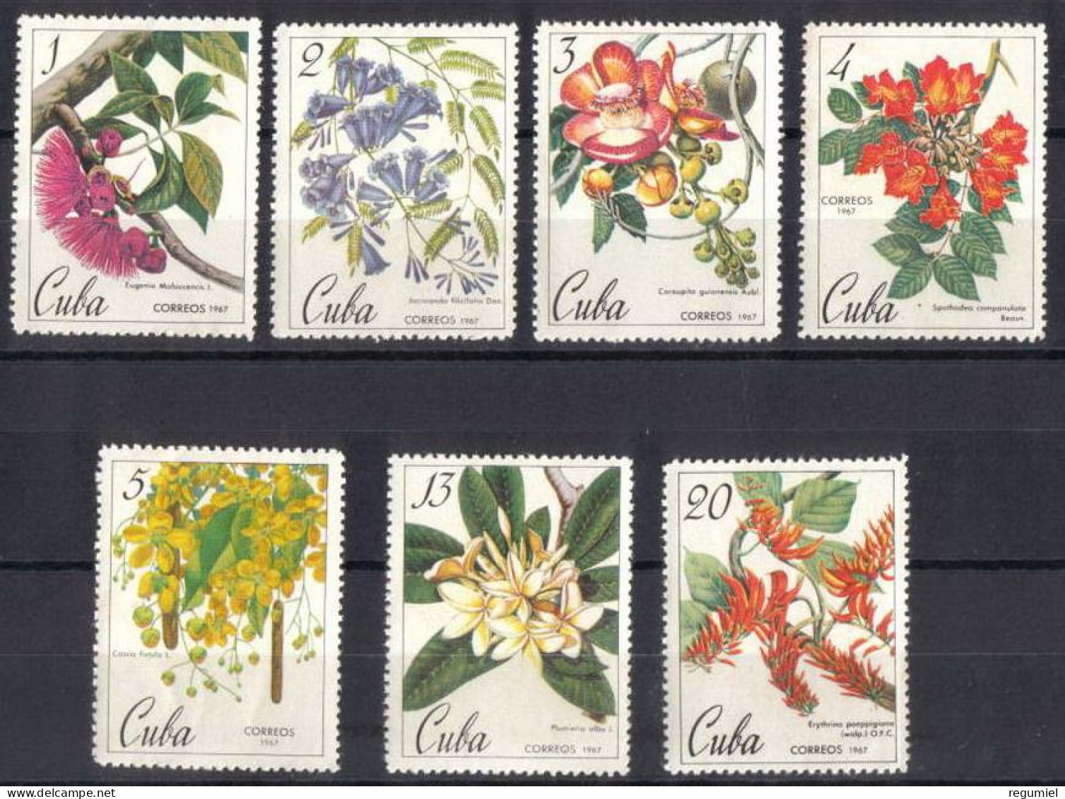 Cuba 1109/1115 ** MNH. 1967 - Unused Stamps