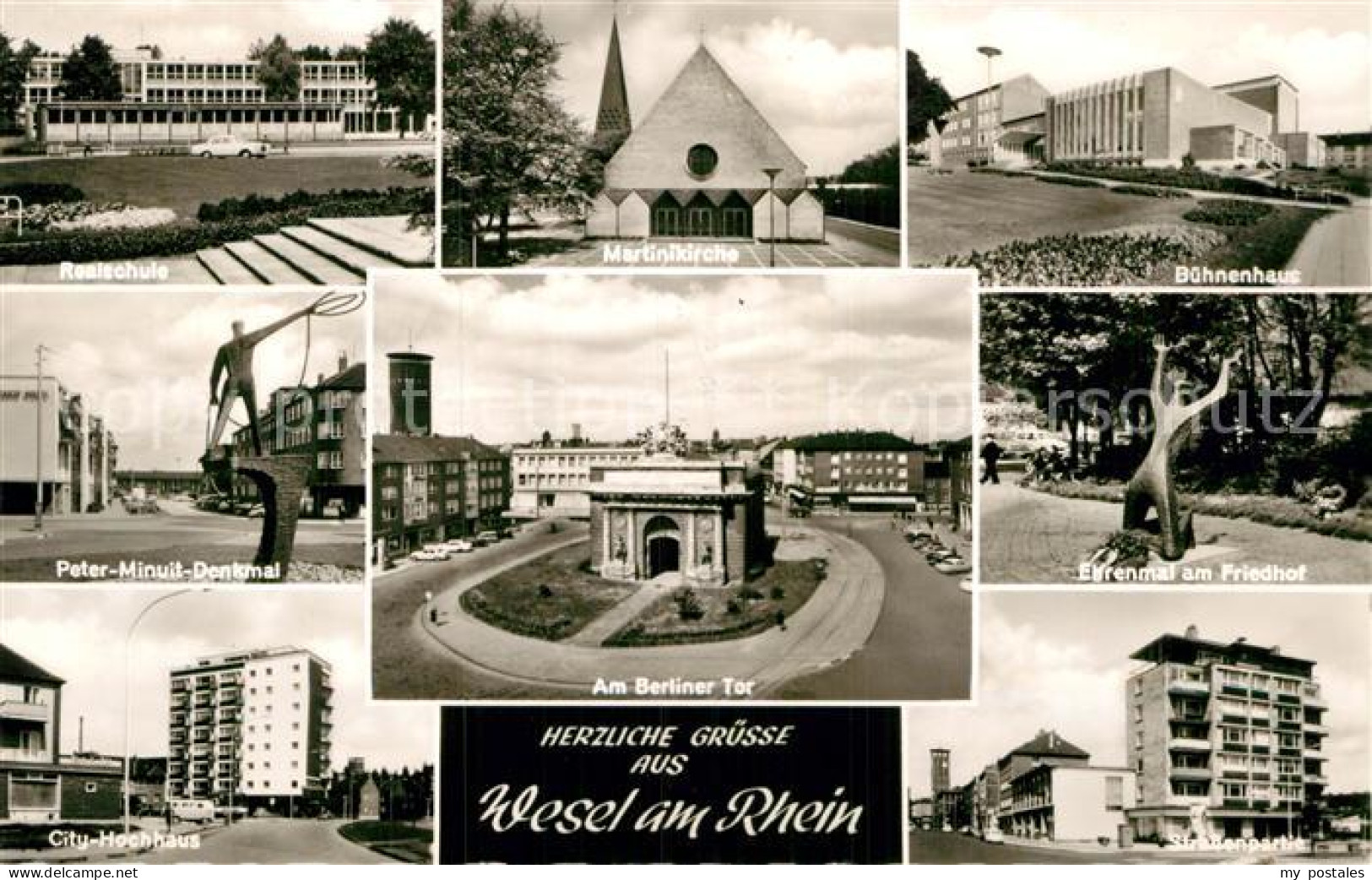 72991635 Wesel Rhein Realschule Ehrenmal City Hochhaus Buehnenhaus  Wesel Rhein - Wesel