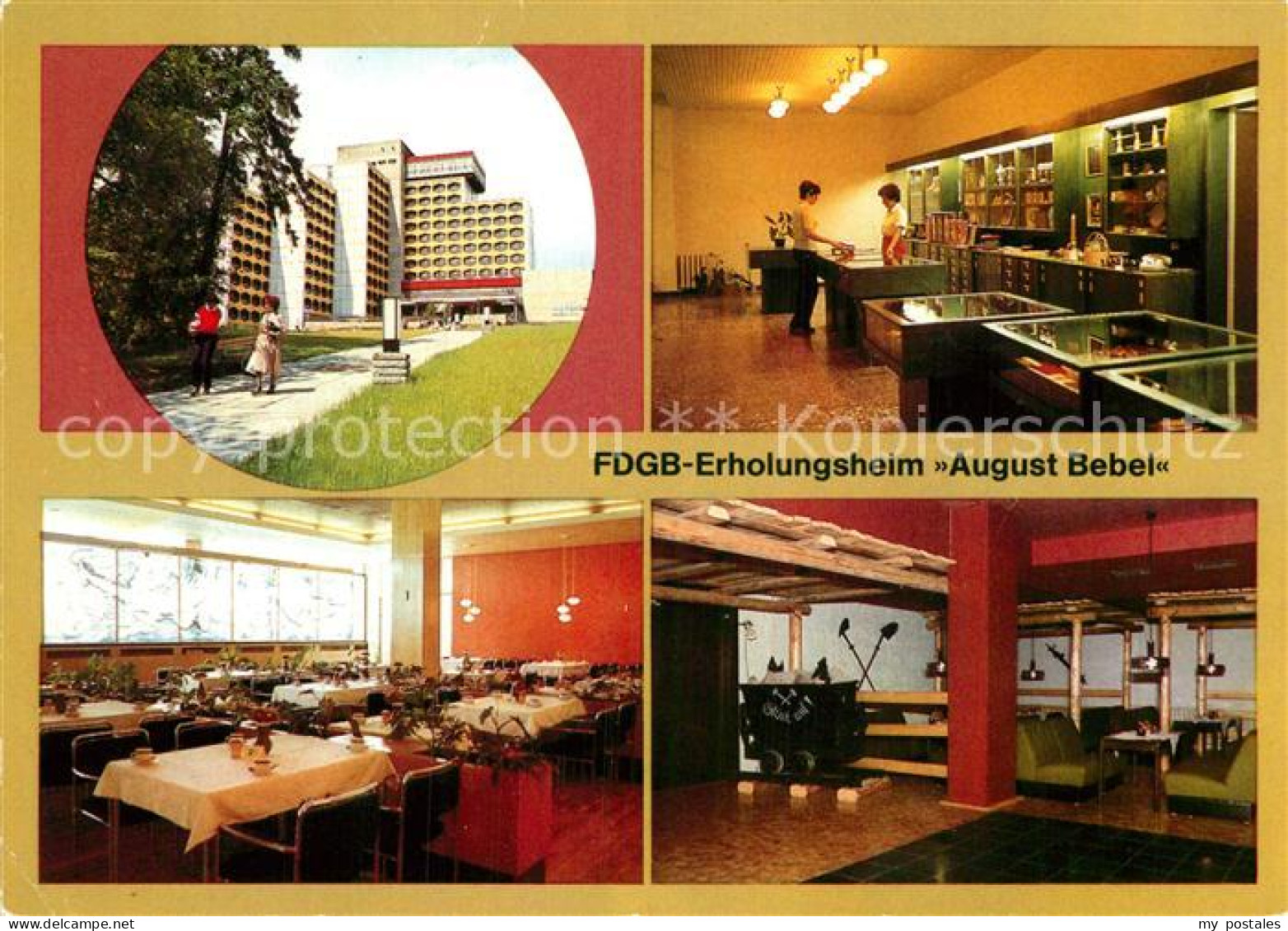 72989728 Friedrichroda FDGB Erholungsheim August Bebel Basar Urlauberrestaurant  - Friedrichroda