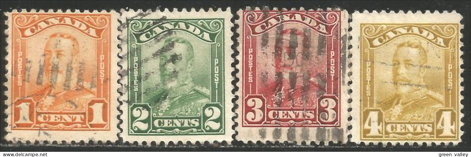 970 Canada 1928 King George V Scroll 1c To 4c (80) - Otros & Sin Clasificación