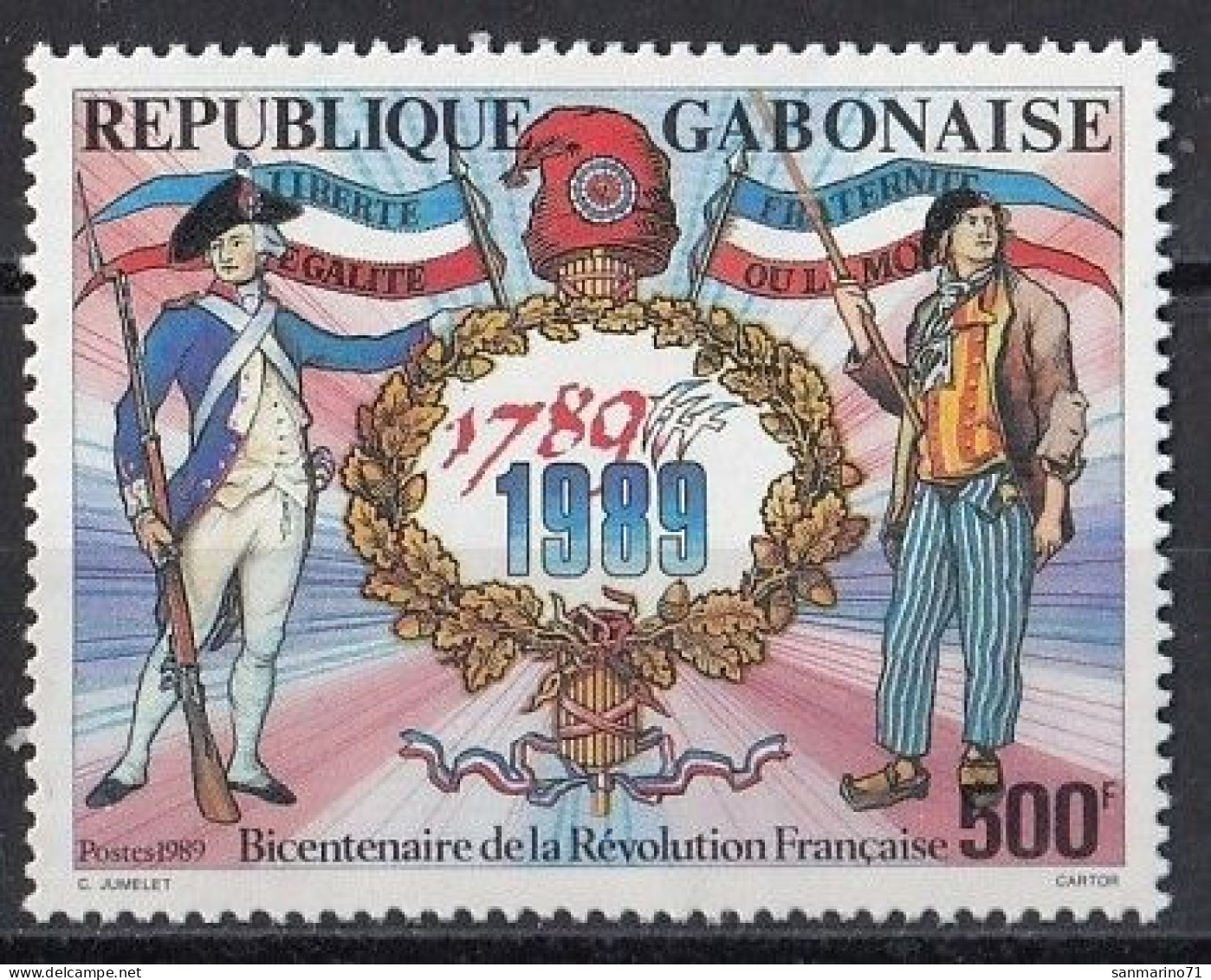 GABON 1042,unused - Révolution Française