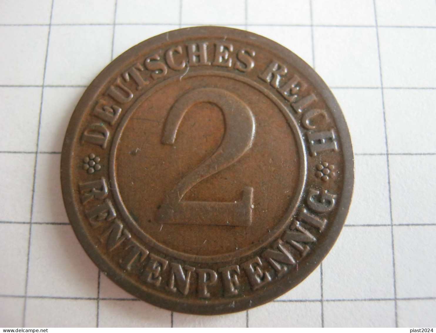 Germany 2 Rentenpfennig 1923 D - 2 Rentenpfennig & 2 Reichspfennig