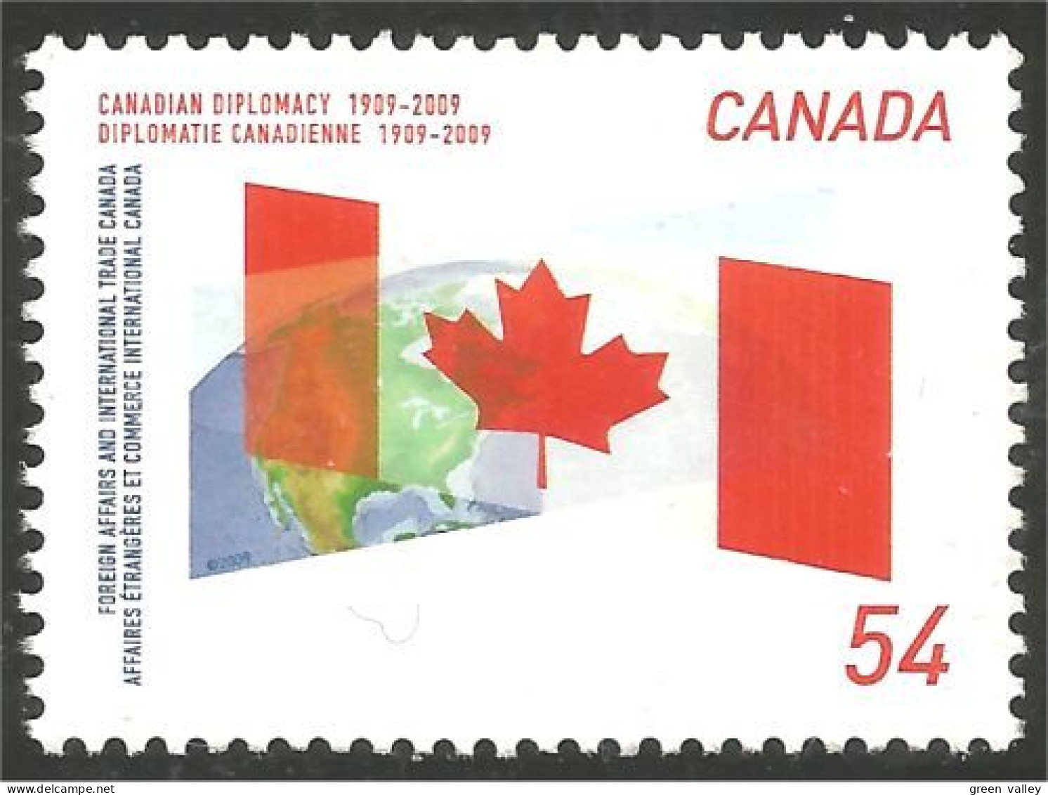 Canada Drapeau Flag Mint No Gum (5-010) - Timbres