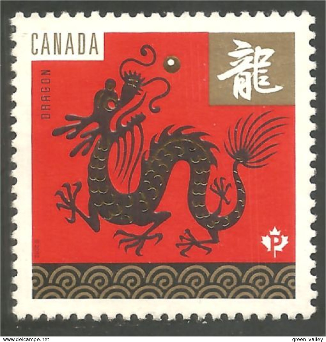 Canada Dragon Année Lunar Year Mint No Gum (296) - Gebraucht