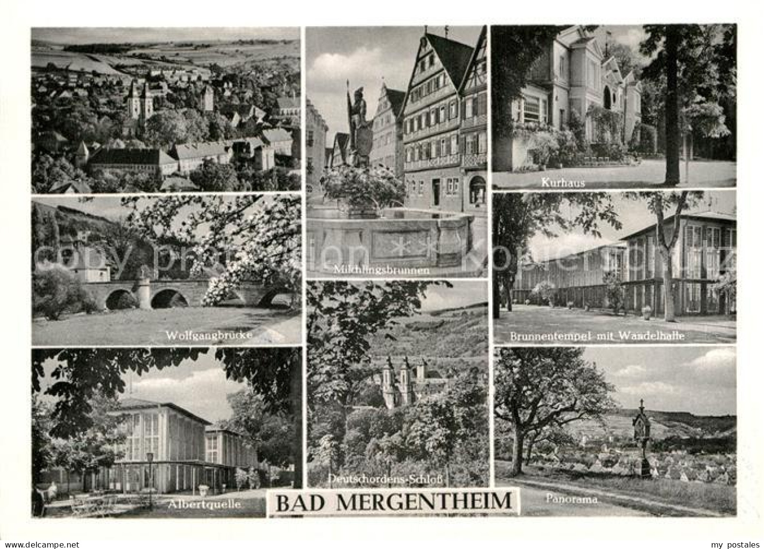 72982750 Bad Mergentheim Gesamtansicht Wolfgangbruecke Albertquelle Milchlingsbr - Bad Mergentheim