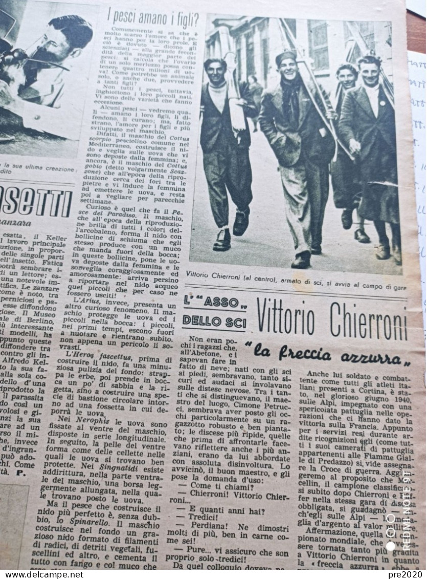 MATTINO ILLUSTRATO 1941 SANT’ANTONIO DI PADOVA VITTORIO CHIERRONI SCIATORE ABETONE - Other & Unclassified