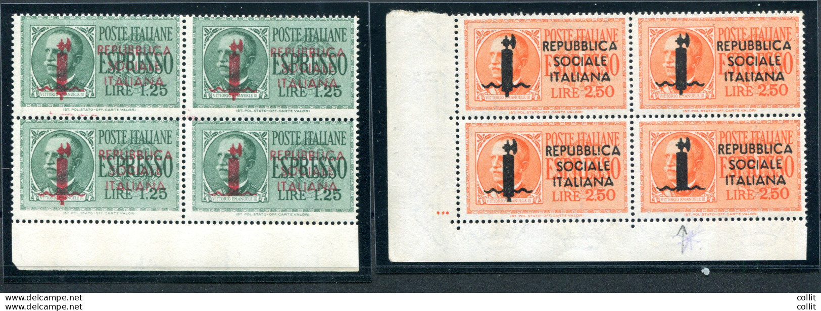 Espressi Lire 1,25 E 2,50 Serie Varietà Pos. 47 - Mint/hinged