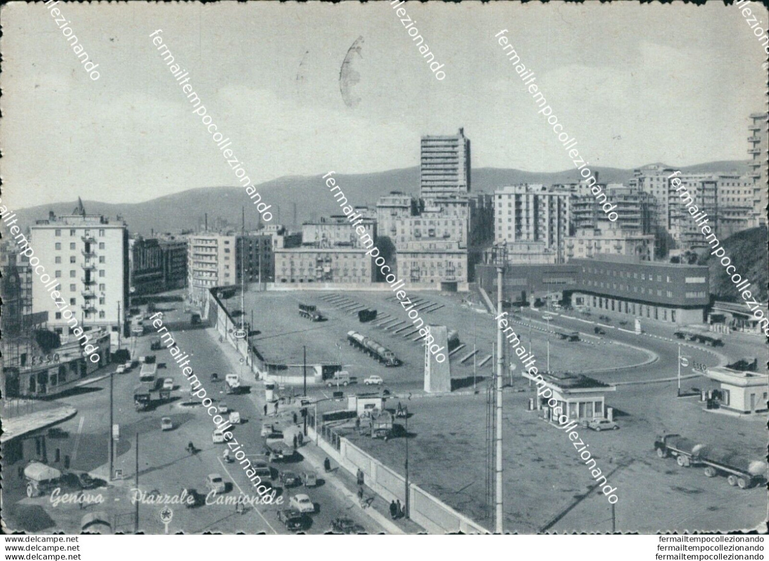 Br572cartolina Genova Citta' Piazzale Camionale Liguria - Genova (Genoa)