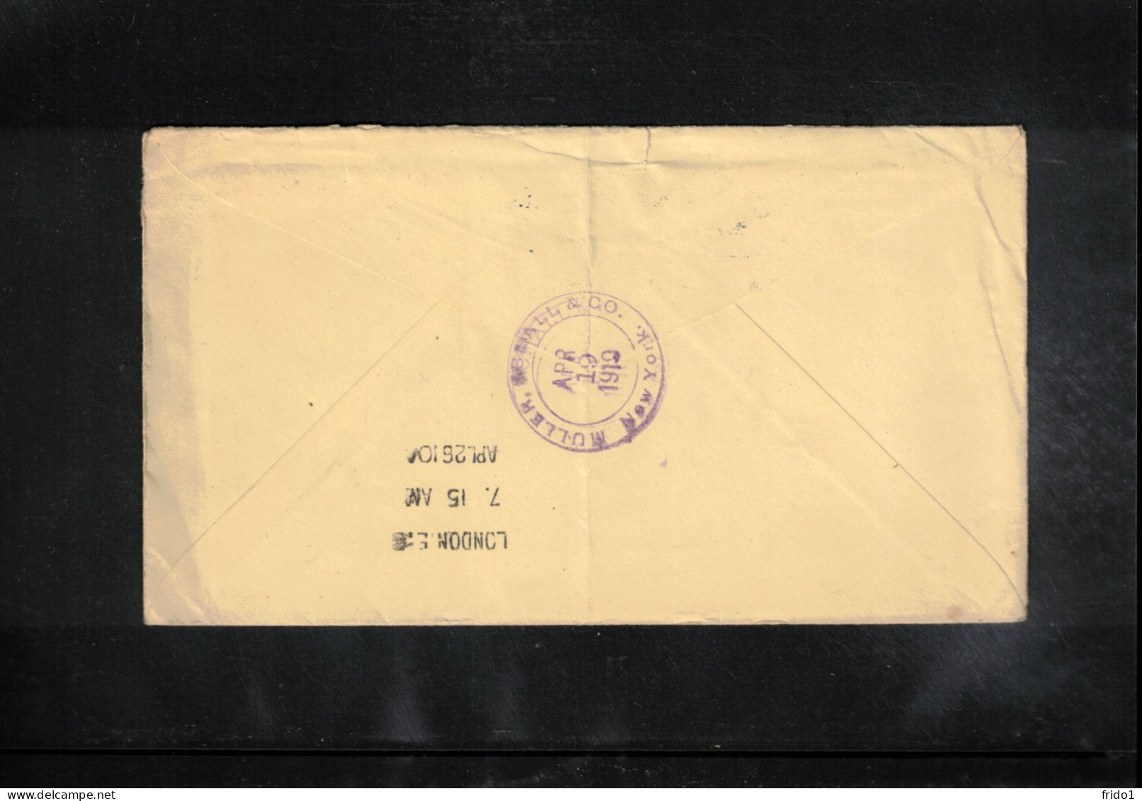 USA 1910 Sea Mail By Ship S.S. LUSITANIA From New York To London - Cartas & Documentos