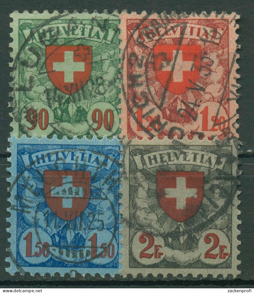 Schweiz 1924/40 Freimarken Wappenschild Normales Papier 194/97 X Gestempelt - Used Stamps