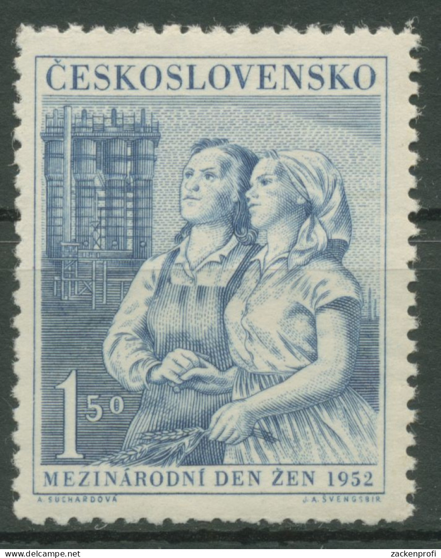 Tschechoslowakei 1952 Internationaler Frauentag 721 Postfrisch - Unused Stamps