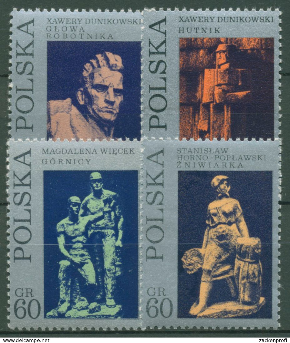 Polen 1971 Skulpturen Arbeiter 2097/00 Postfrisch - Neufs