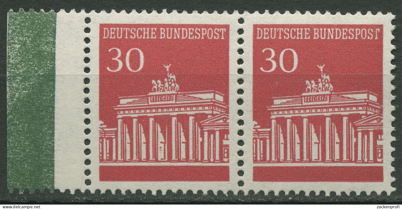 Bund 1966 Brandenburger Tor Aus MHB 12, 508 Waag. Paar MHB Postfrisch - Ungebraucht