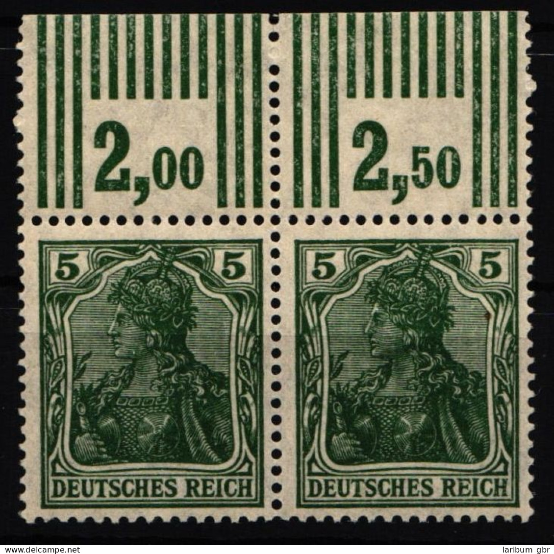 Deutsches Reich 85 II A W OR Postfrisch Paar, W OR 3`5`3 #NJ823 - Other & Unclassified