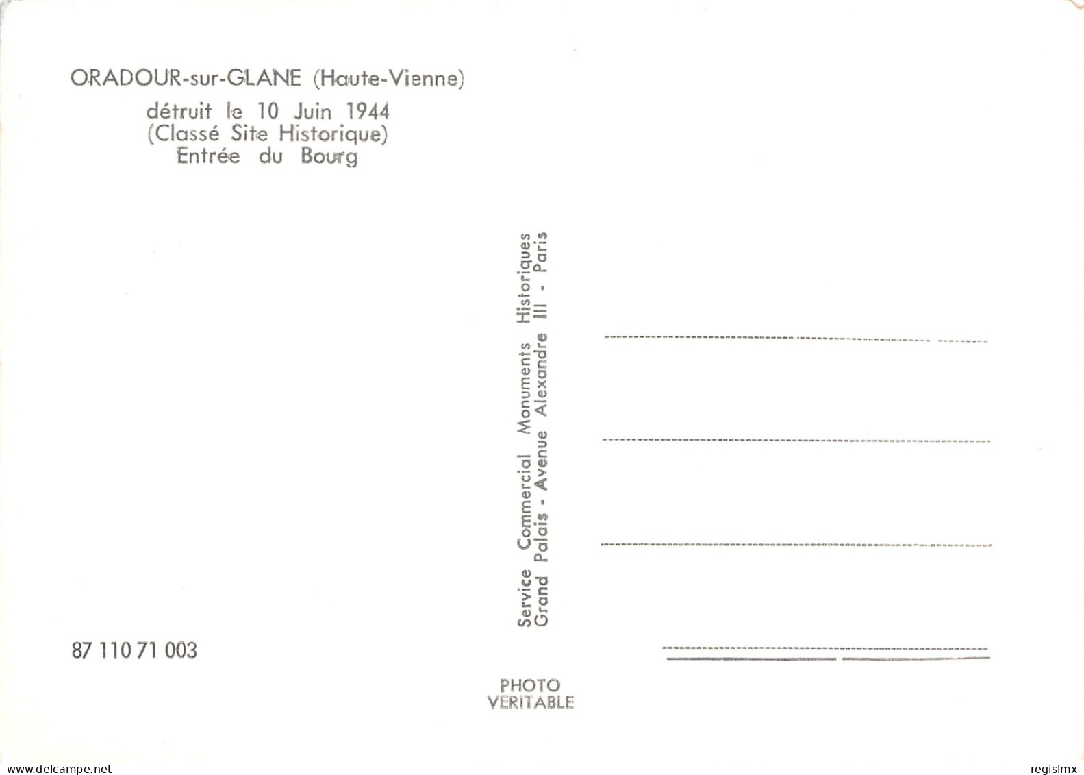 87-ORADOUR SUR GLANE-N°T2551-E/0095 - Oradour Sur Glane