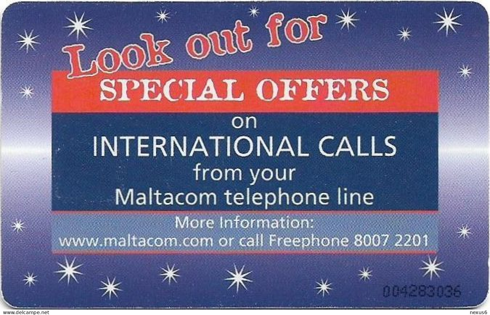 Malta - Maltacom - Christmas Shopping 2003, 12.2003, 38U, 10.000ex, Used - Malta