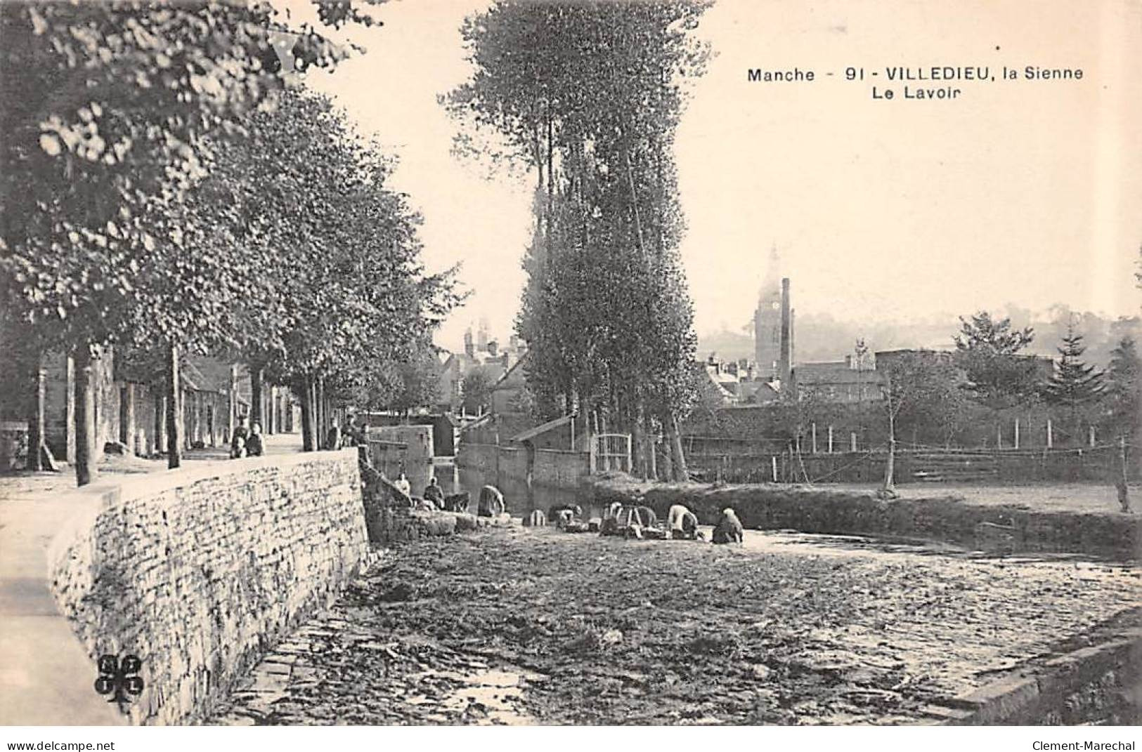 VILLEDIEU - La Sienne - Le Lavoir - Très Bon état - Villedieu