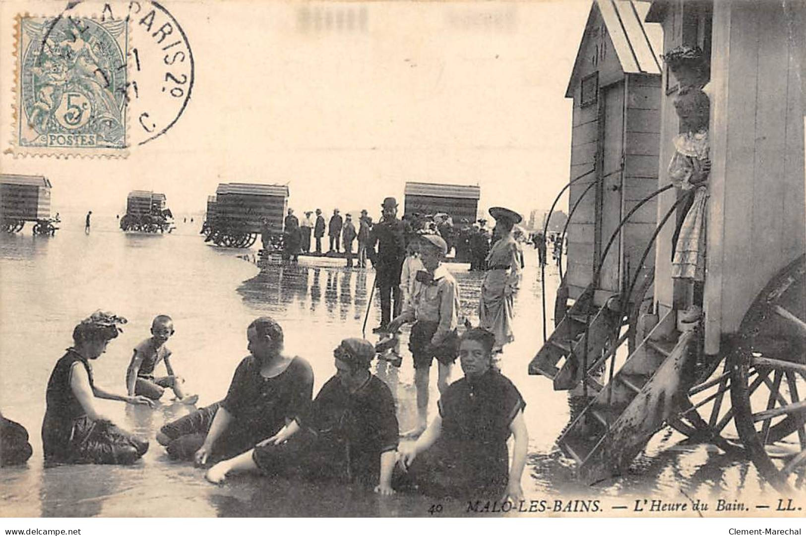 MALO LES BAINS - L'Heure Du Bain - Très Bon état - Malo Les Bains