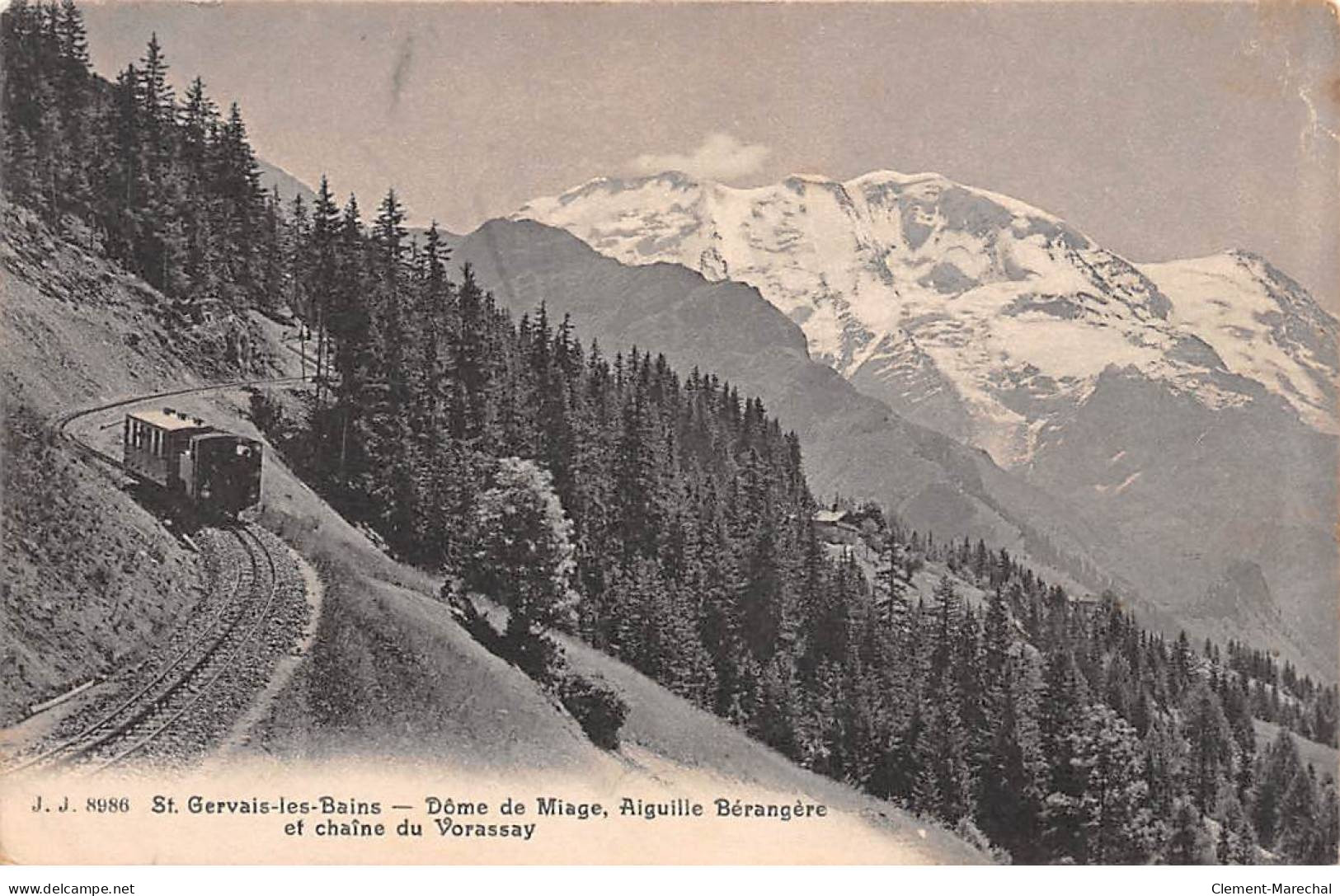 SAINT GERVAIS LES BAINS - Dôme De Miage, Aiguille Bérangère Et Chaîne Du Vorassay - Très Bon état - Saint-Gervais-les-Bains