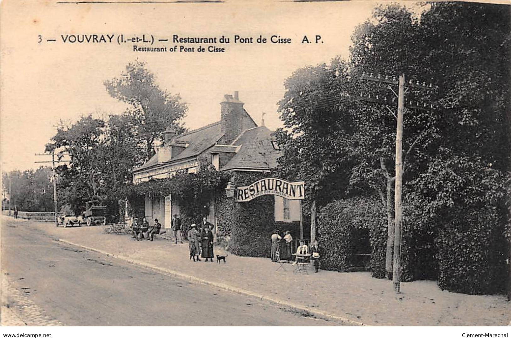 VOUVRAY - Restaurant Du Pont De Cisse - Très Bon état - Vouvray