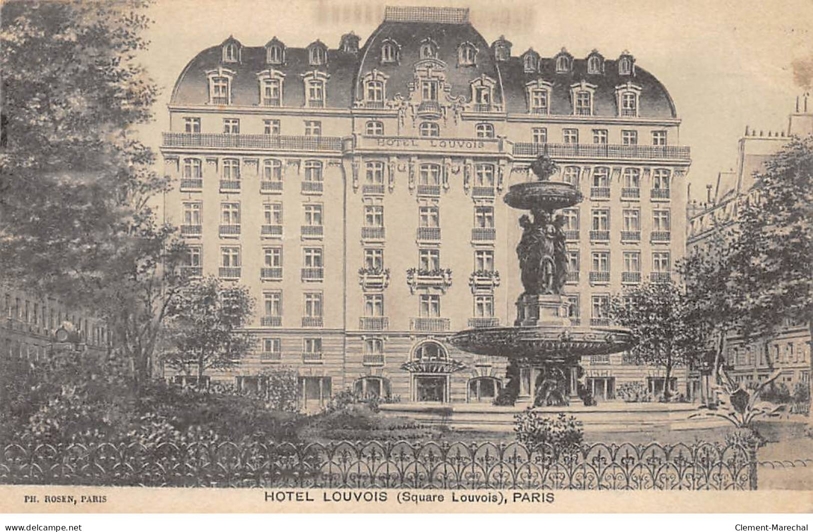 PARIS - Hôtel Louvois - Très Bon état - Bar, Alberghi, Ristoranti