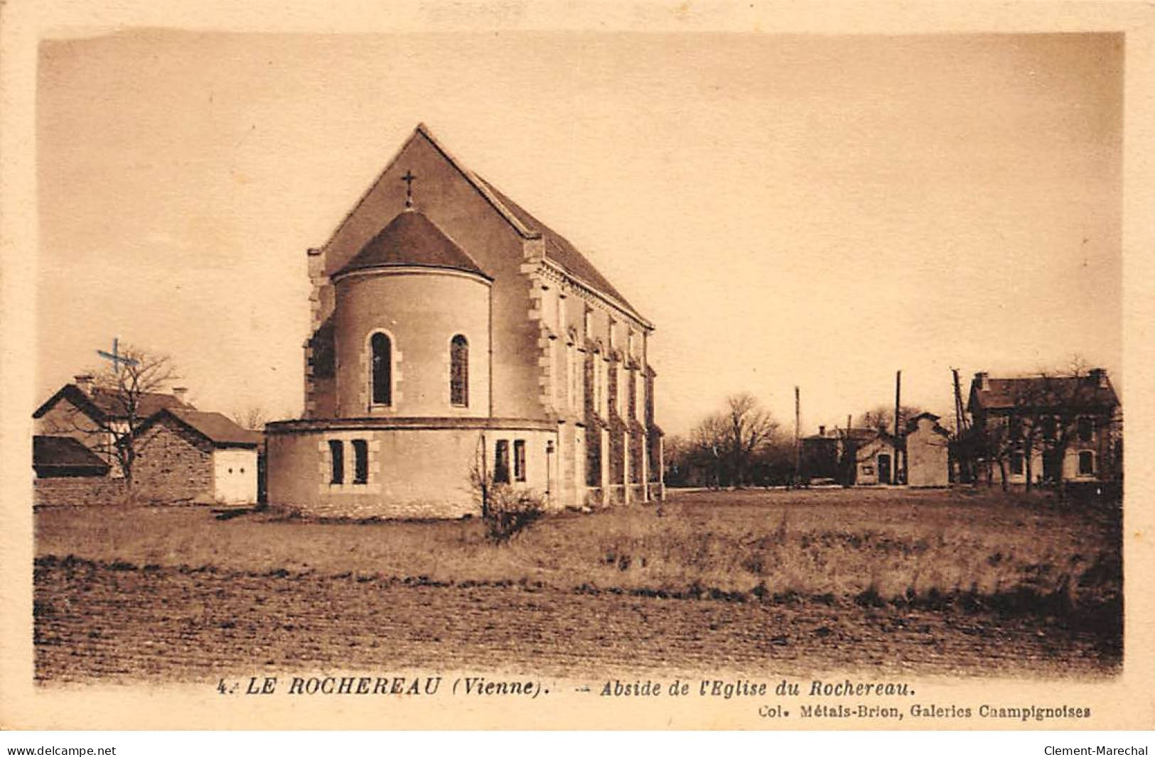 LE ROCHEREAU - Abside De L'Eglise Du Rochereau - Très Bon état - Autres & Non Classés
