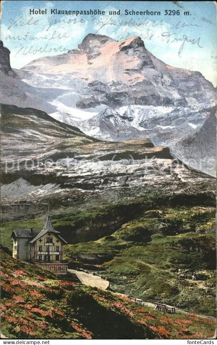 11426646 Klausenpass Hotel Klausenpasshoehe Und Scheerhorn Klausenpass - Sonstige & Ohne Zuordnung