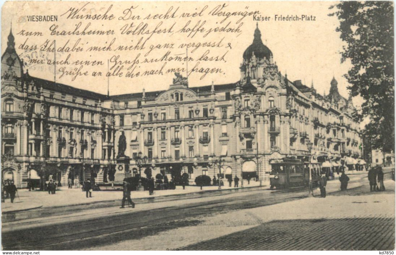 Wiesbaden - Kaiser Friedrich Platz - Wiesbaden