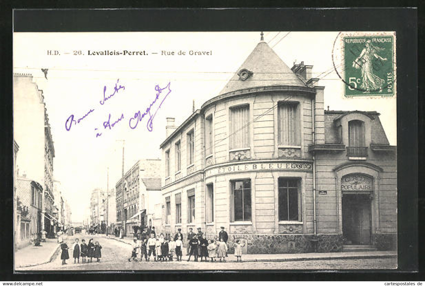 CPA Levallois-Perret, Rue De Gravel  - Levallois Perret