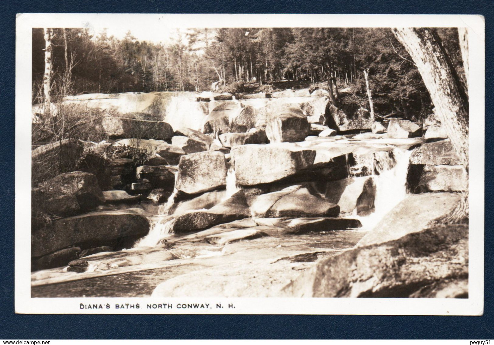 New-Hampshire. White Mountains. Diana's Baths, North Conway. ( Bartlett). Cascades. 1944 - White Mountains