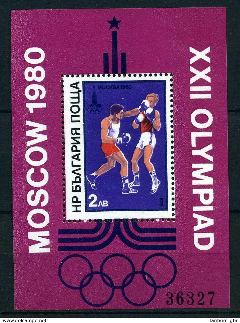 Bulgarien Block 99 Postfrisch Olympiade 1980 Moskau #JG576 - Altri & Non Classificati