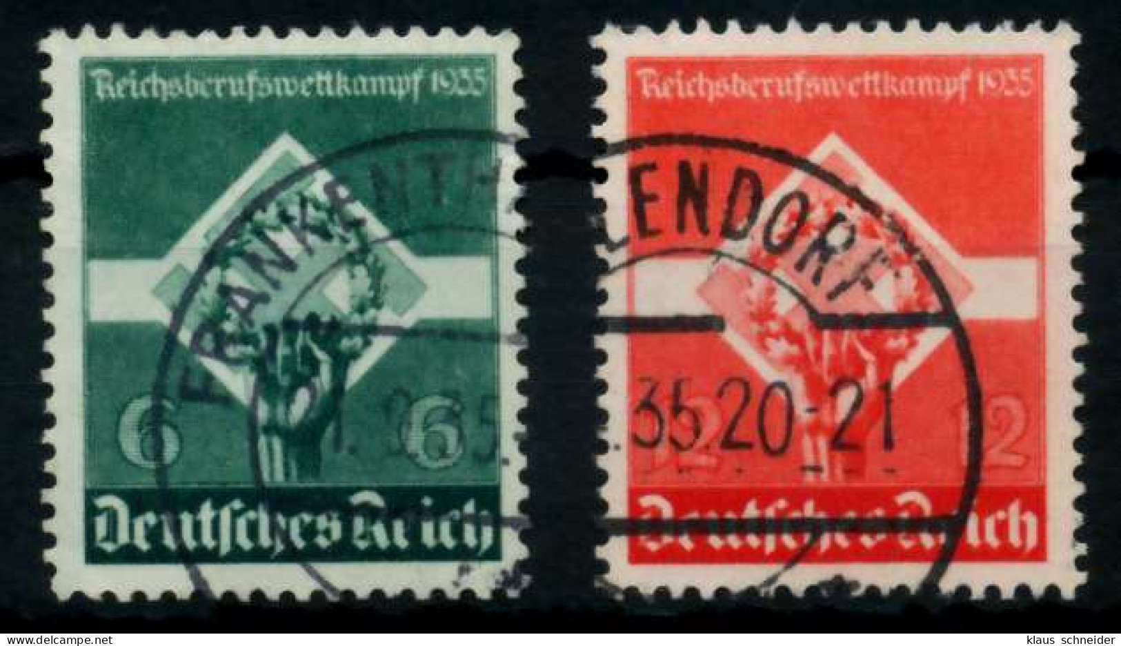 3. REICH 1935 Nr 571-572 Gestempelt X72959A - Used Stamps