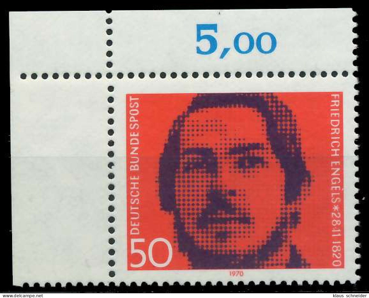 BRD 1970 Nr 657 Postfrisch ECKE-OLI X7F3866 - Unused Stamps