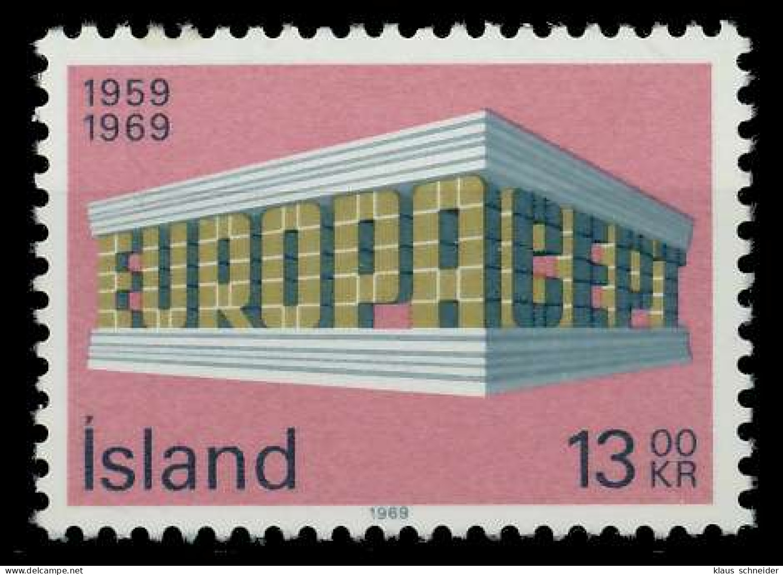 ISLAND 1969 Nr 428 Postfrisch SA5E846 - Ongebruikt