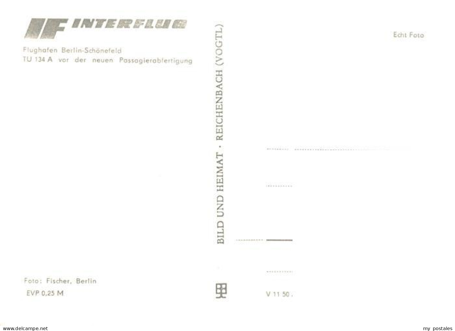 73903414 Schoenefeld Berlin Flughafen TU 134 A Vor Der Neuen Passagierabfertigun - Schoenefeld