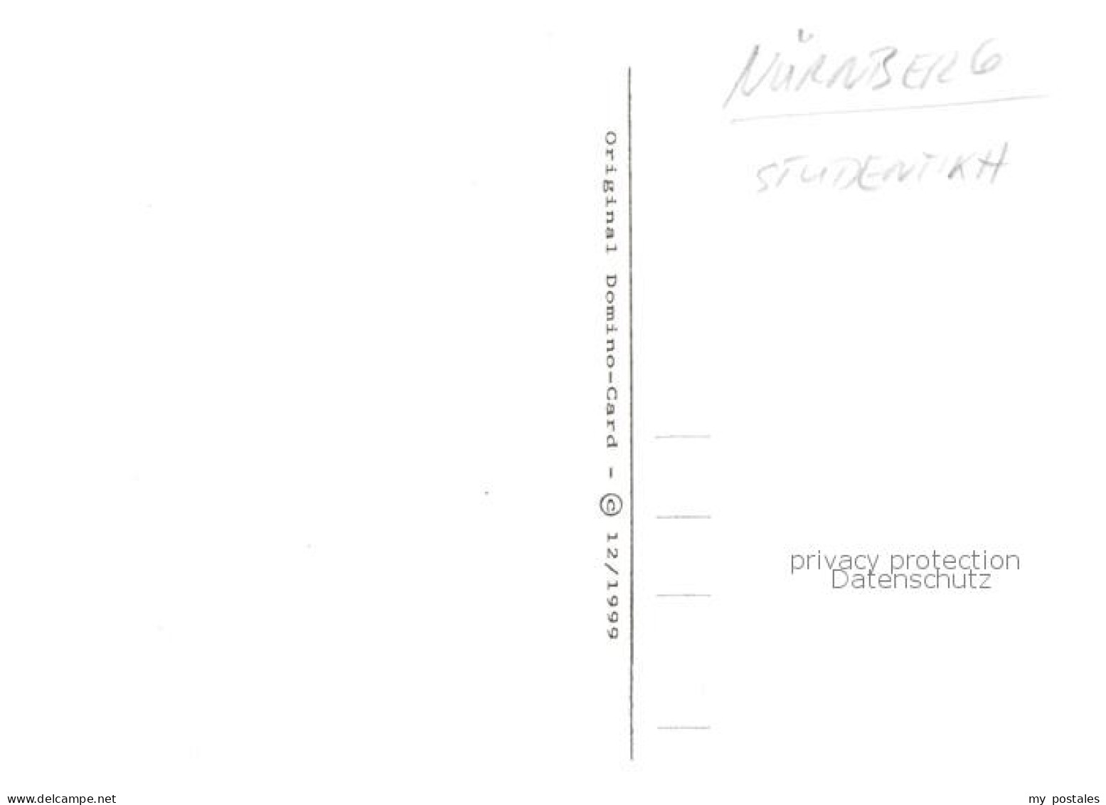73864825 Nuernberg Thomastag 1999 Studentika Kuenstlerkarte Nuernberg - Nuernberg