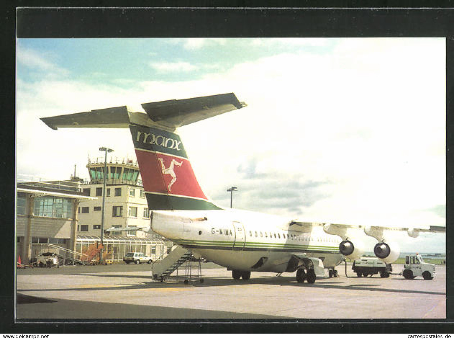 AK Ilse Of Man, Ronaldsway Airport, Flugzeug BAe 146 G-MIMA, Flughafen  - Other & Unclassified