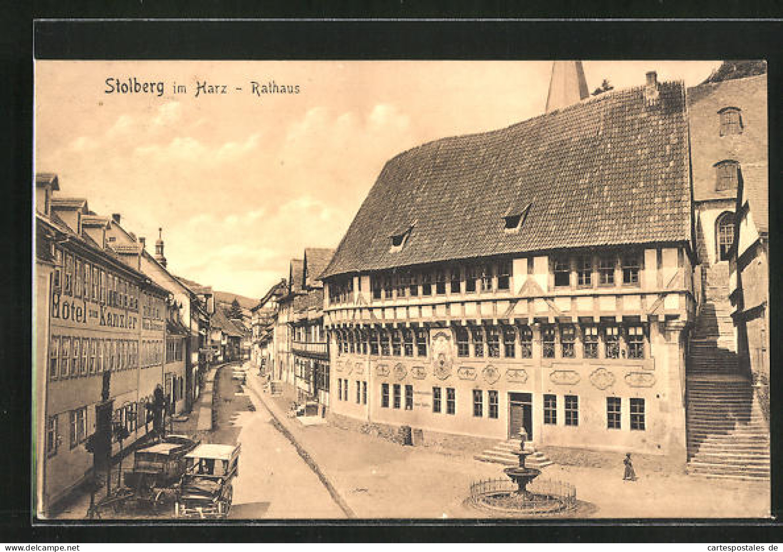 AK Stolberg I. Harz, Hotel Zum Kanzler Und Rathaus  - Stolberg (Harz)