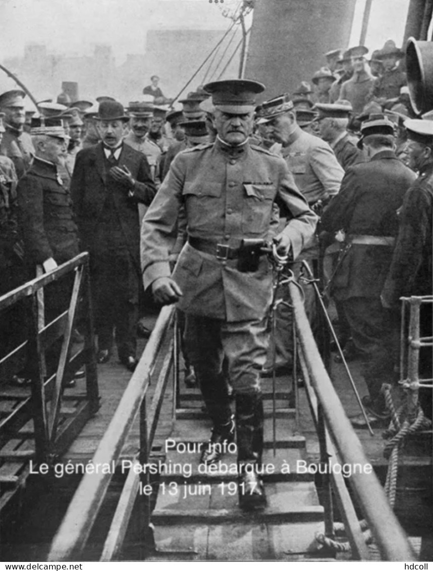 USA 1ère GM - ÉTATS-UNIS - ÉPINGLETTE DE BIENVENUE AUX TROUPES AMÉRICAINES 1917 - 1914-18