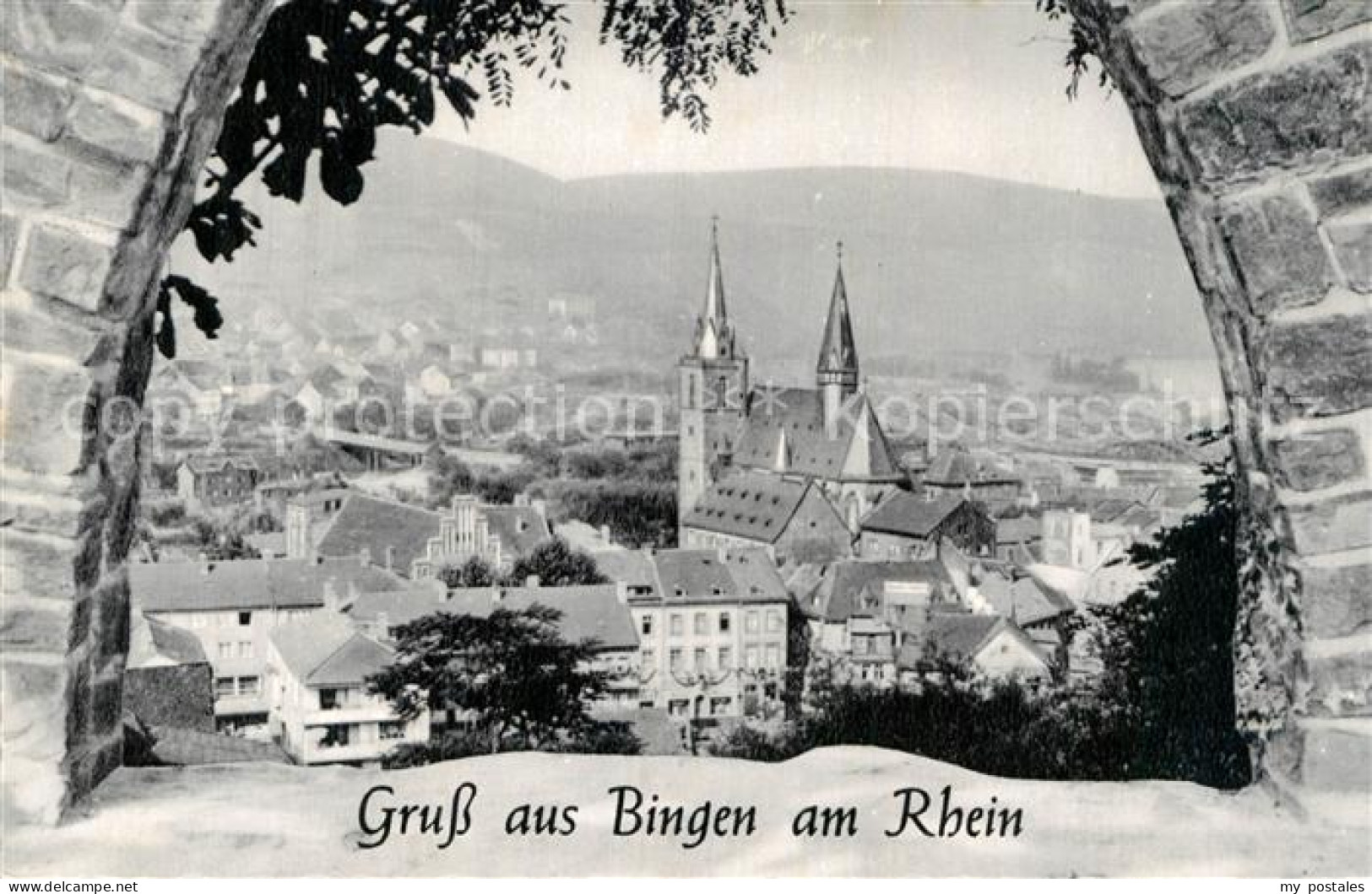 72974456 Bingen Rhein Durchblick Zur Stadt Kirche Bingen Rhein - Bingen