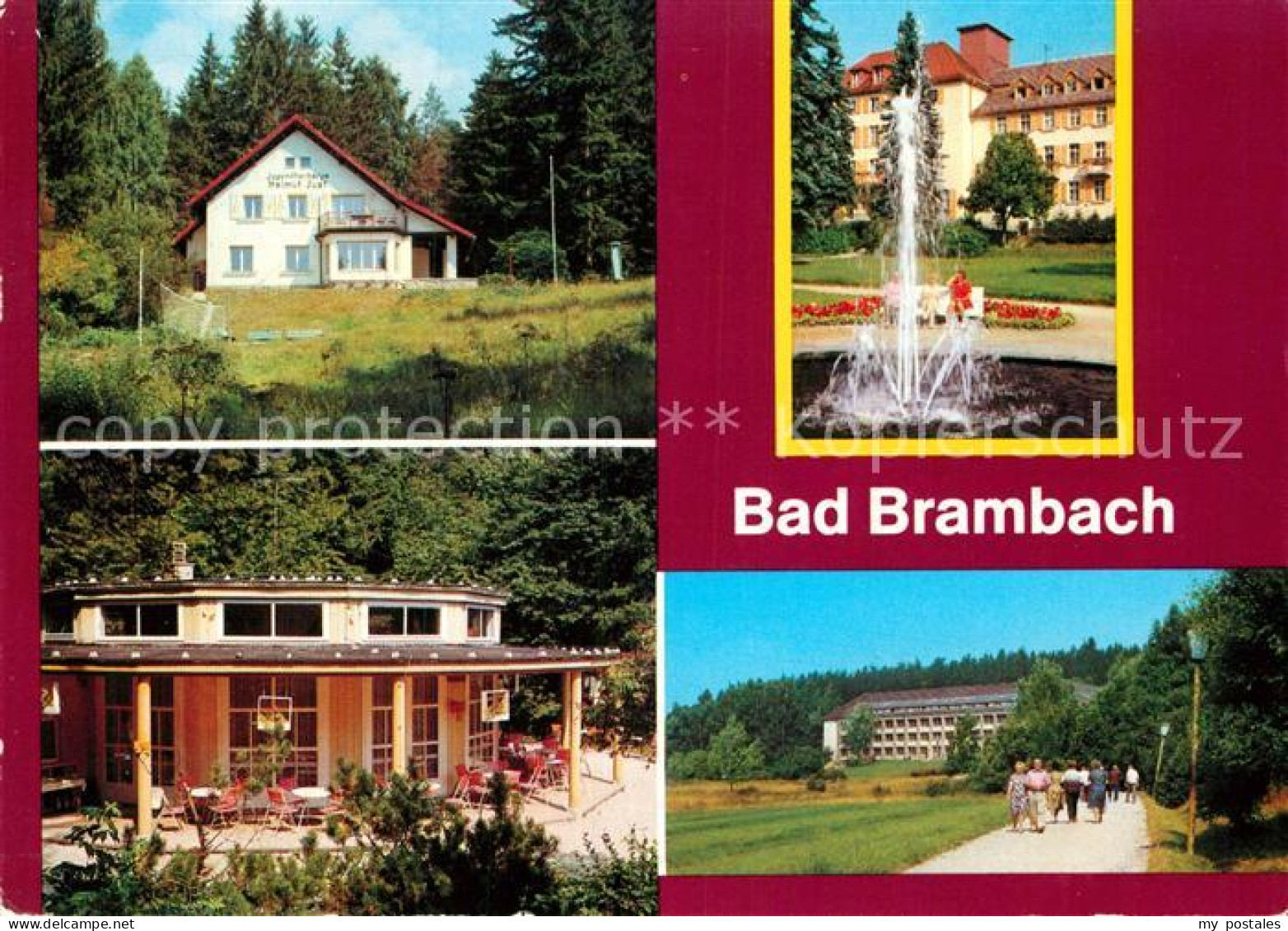 72972905 Bad Brambach Jugendherberge HO Waldcafe Joliot Curie Haus Julius Fucik  - Bad Brambach