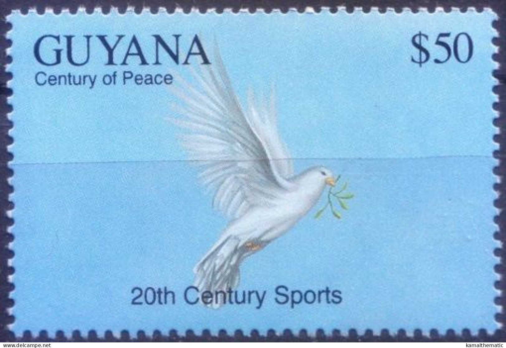 Guyana 1993 MNH, Dove, Peace, 20th Century Sports - Autres & Non Classés