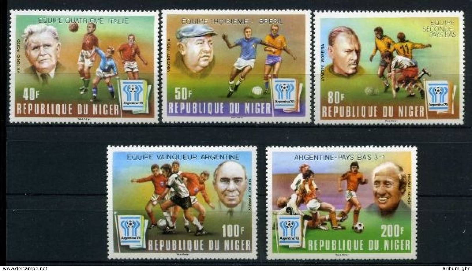 Niger 639-43 Postfrisch Fußball #GE482 - Niger (1960-...)