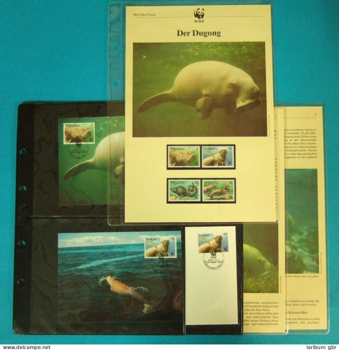 Vanuatu 1988 WWF Komplettes Kapitel Postfrisch MK FDC Dugong #GI314 - Vanuatu (1980-...)