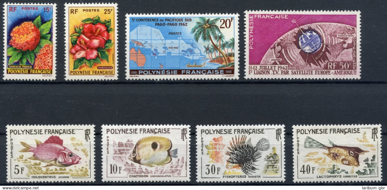 Franz. Polynesien Jahrgang 1962 20-27 Postfrisch Flora Und Fauna #IJ347 - Sonstige & Ohne Zuordnung