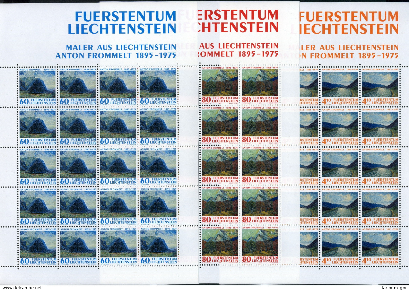 Liechtenstein Kleinbogen 1108-10 Postfrisch Künstler #JE958 - Autres & Non Classés