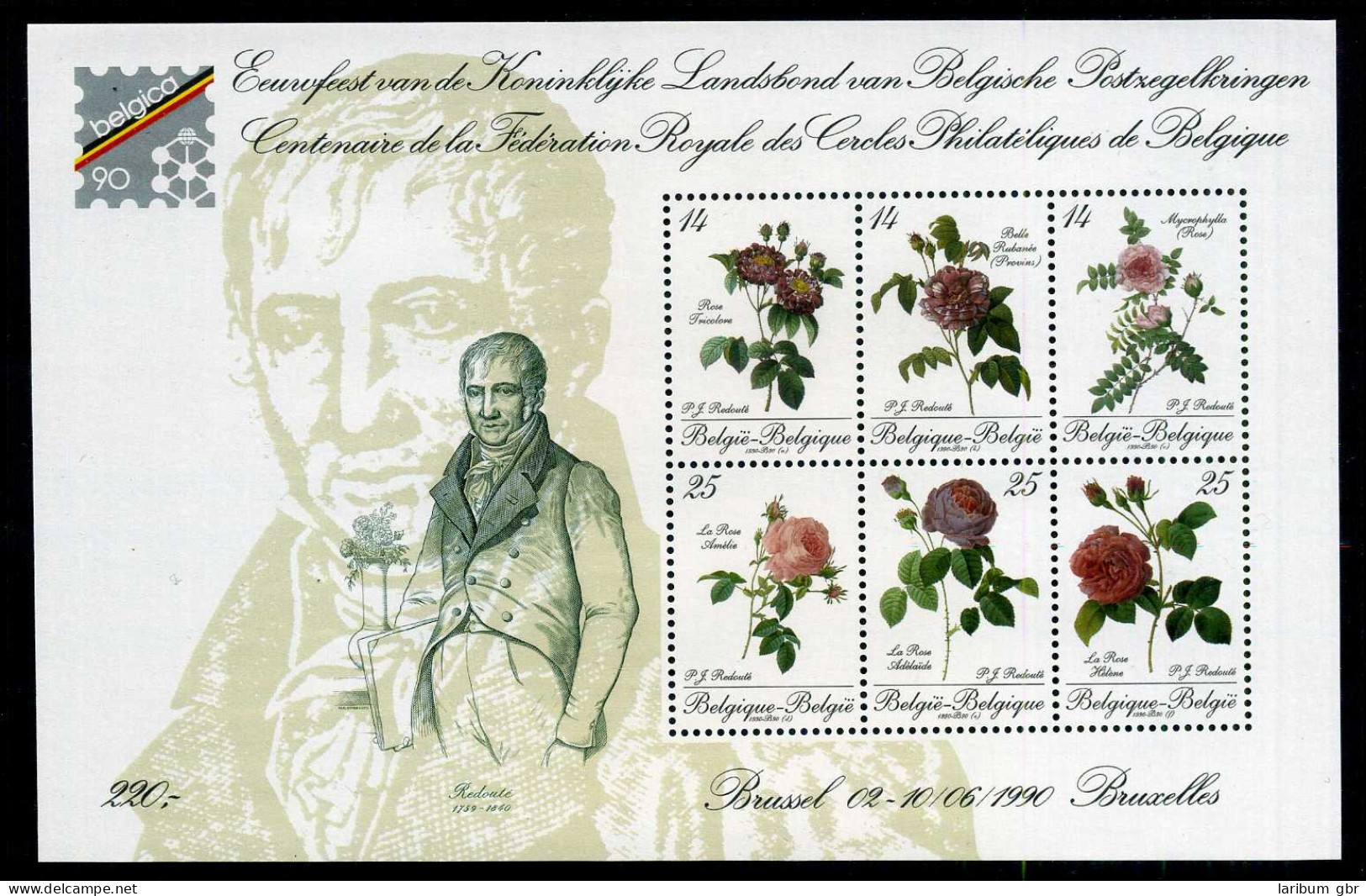 Belgien Block 61 Postfrisch Blumen #IF371 - Sonstige & Ohne Zuordnung