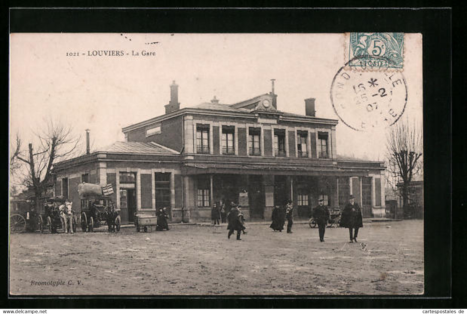 CPA Louviers, La Gare  - Louviers