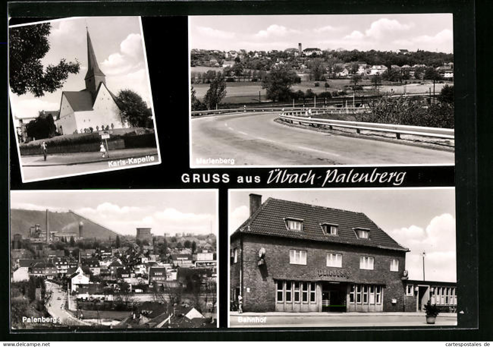 AK Übach-Palenberg, Bahnhof, Karls-Kapelle, Marienberg  - Übach-Palenberg