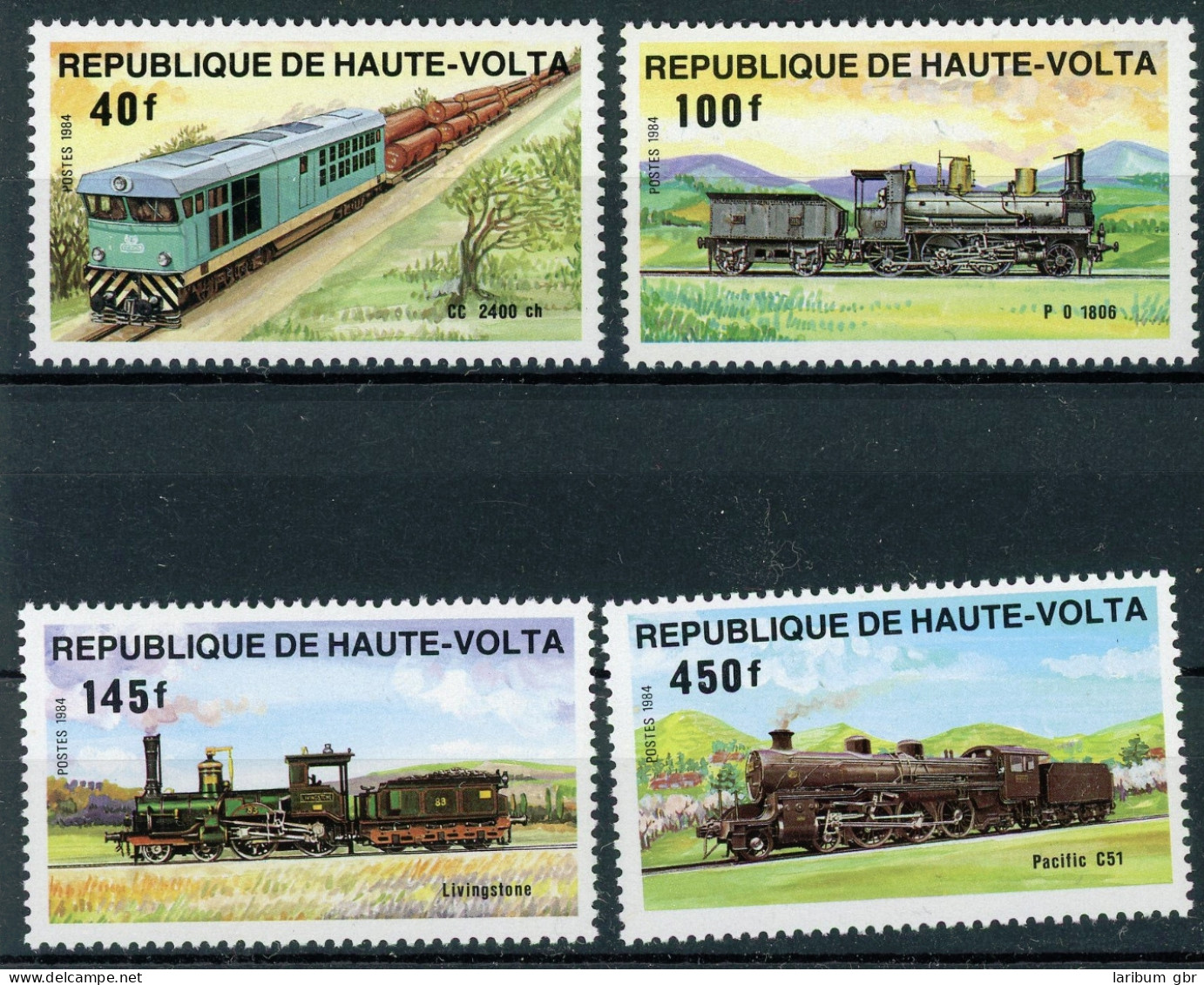 Obervolta 968-971 Postfrisch Eisenbahn #IU842 - Burkina Faso (1984-...)